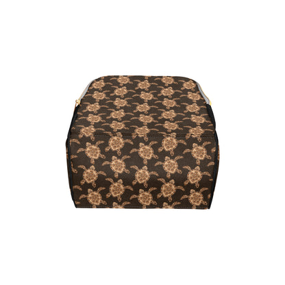 Tribal Sea Turtle Pattern Print Design T09 Diaper Bag Backpack