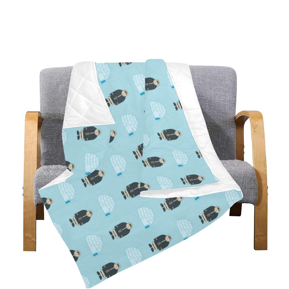Eskimo Pattern Print Design 03 Premium Quilt