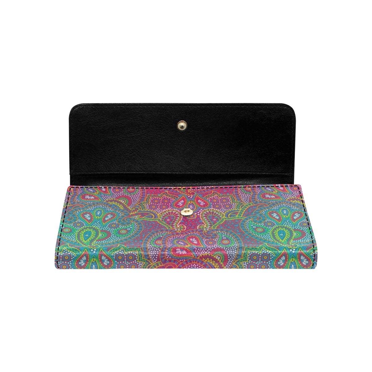 Boho Pattern Print Design 02 Women's Trifold Wallet