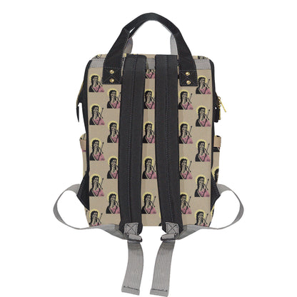 Christian Pattern Print Design 04 Diaper Bag Backpack