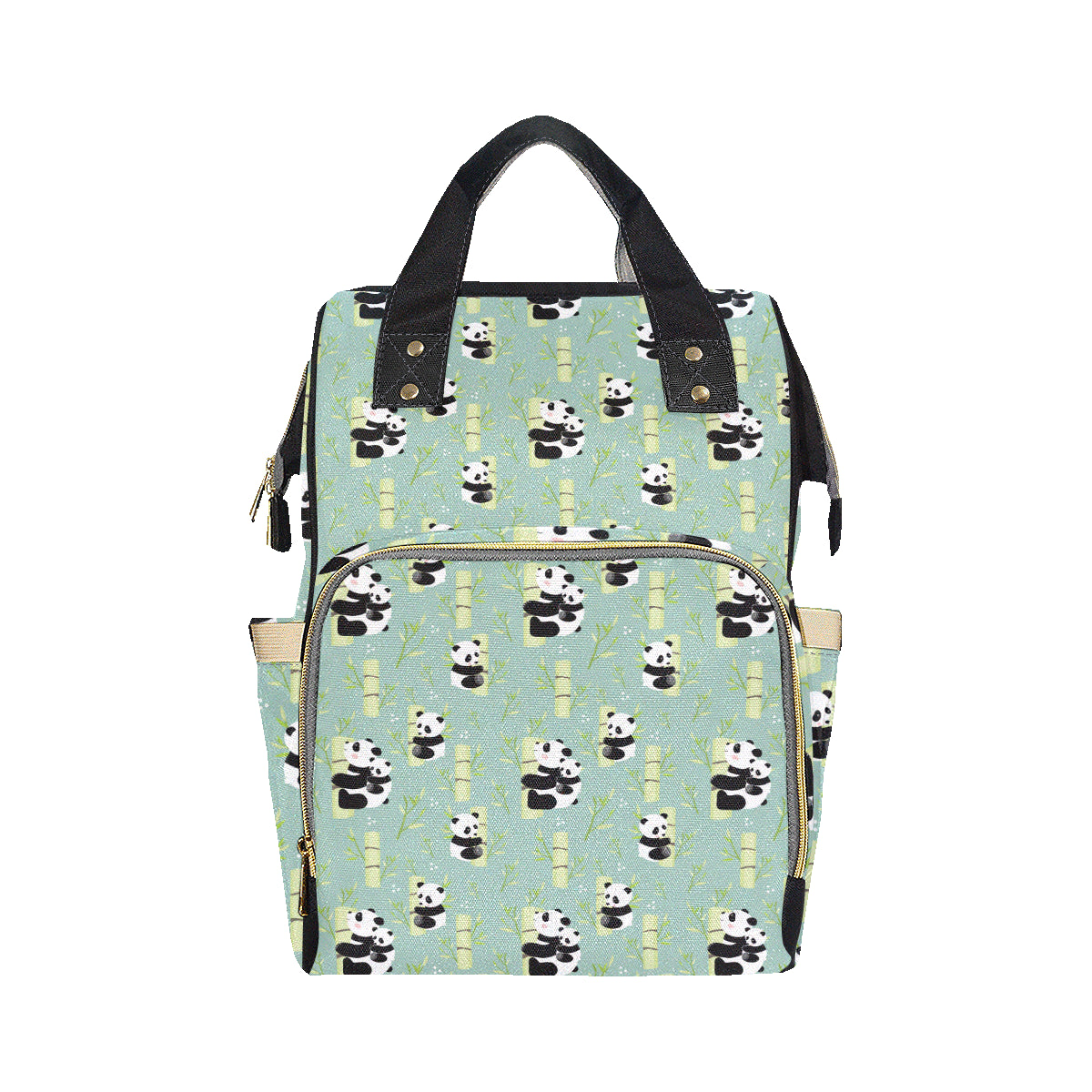 Panda Pattern Print Design A03 Diaper Bag Backpack