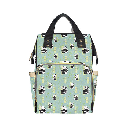 Panda Pattern Print Design A03 Diaper Bag Backpack
