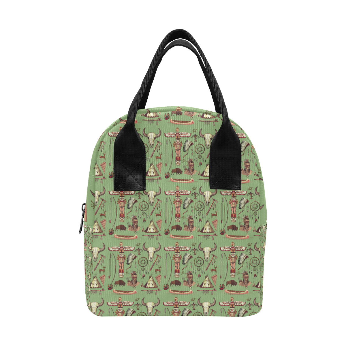 Native Indian Themed Design Print Insulated Lunch Bag