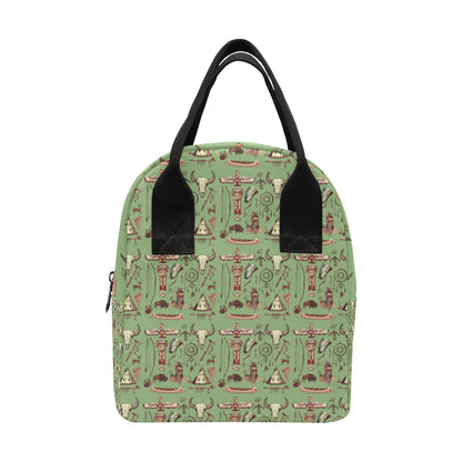 Native Indian Themed Design Print Insulated Lunch Bag