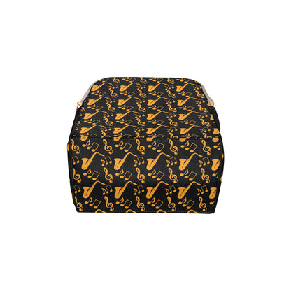 Saxophone Pattern Print Design 02 Diaper Bag Backpack