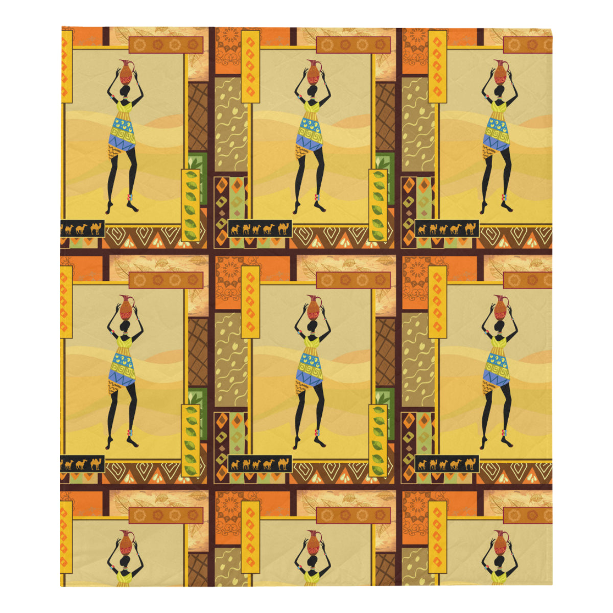 African Girl Design Premium Quilt