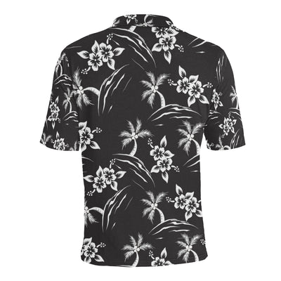 Palm Tree Pattern Print Design PT02 Men Polo Shirt