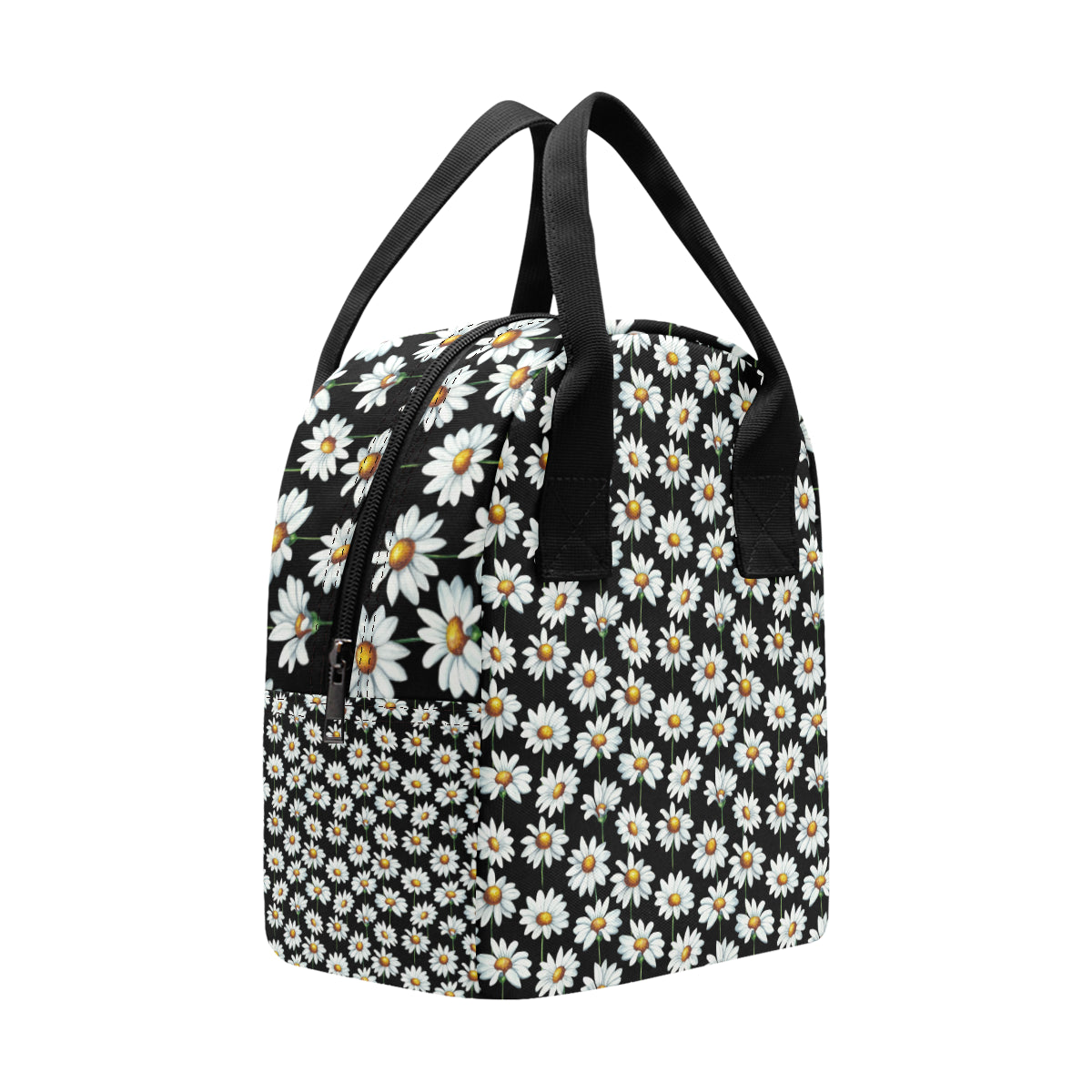 Daisy Print Pattern Insulated Lunch Bag