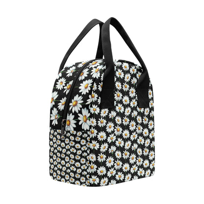 Daisy Print Pattern Insulated Lunch Bag
