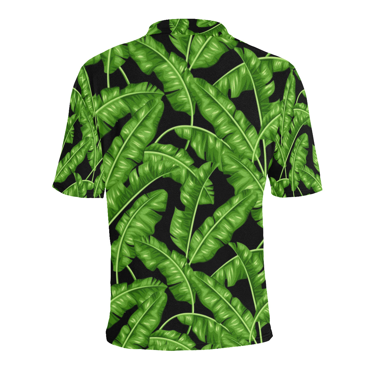 Banana Leaf Pattern Print Design BL01 Men Polo Shirt