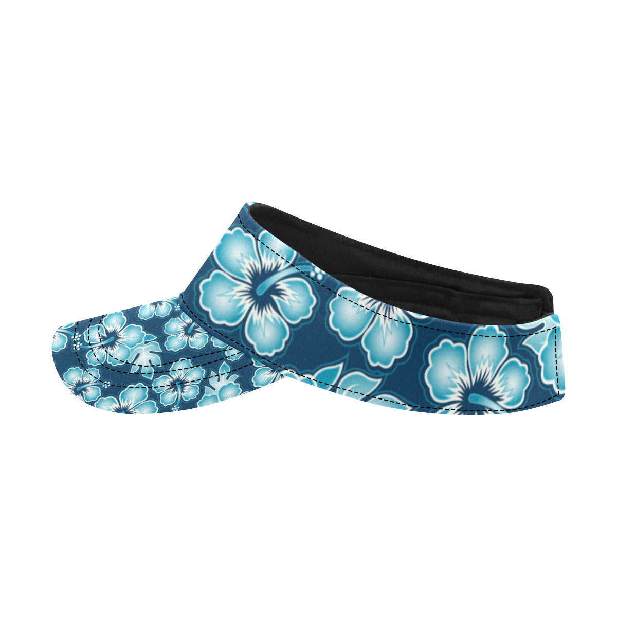 Blue Hibiscus Pattern Print Design HB011 Unisex Sun Visor