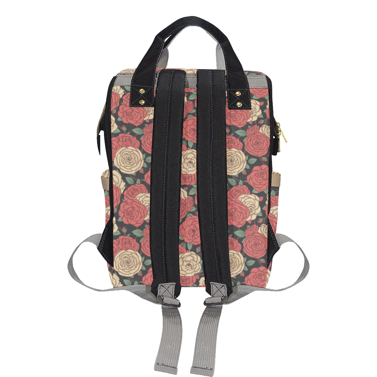 Camellia Pattern Print Design CM01 Diaper Bag Backpack
