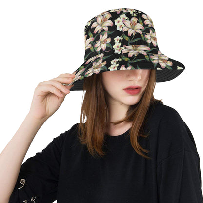 Lily Pattern Print Design LY03 Unisex Bucket Hat
