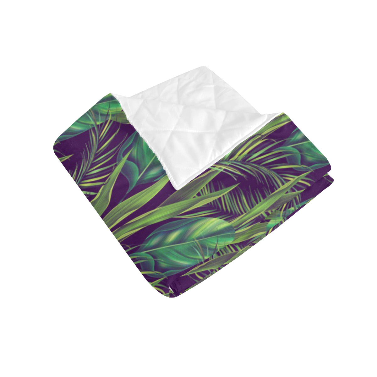 Palm Leaves Pattern Print Design PL03 Premium Quilt
