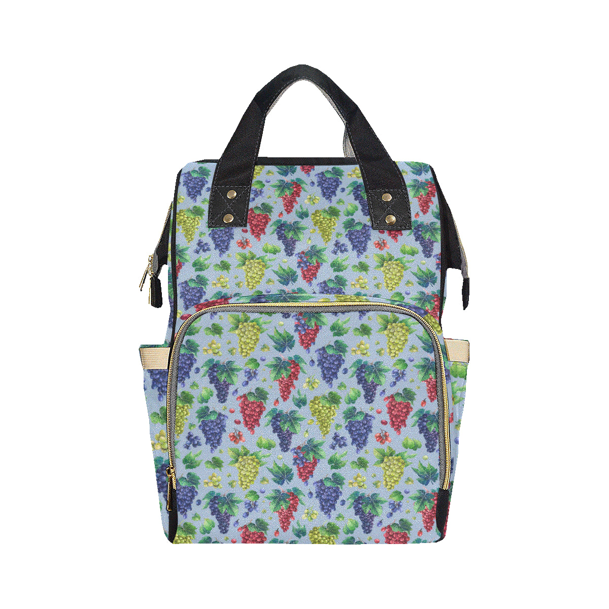 Grape Pattern Print Design GP06 Diaper Bag Backpack