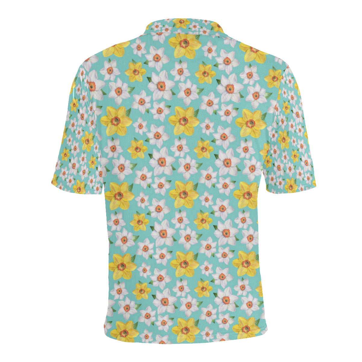 Daffodils Pattern Print Design 02 Men Polo Shirt