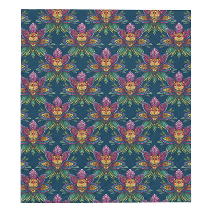 lotus Boho Pattern Print Design LO04 Premium Quilt