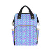 Mermaid Tail Design Print Pattern Diaper Bag Backpack