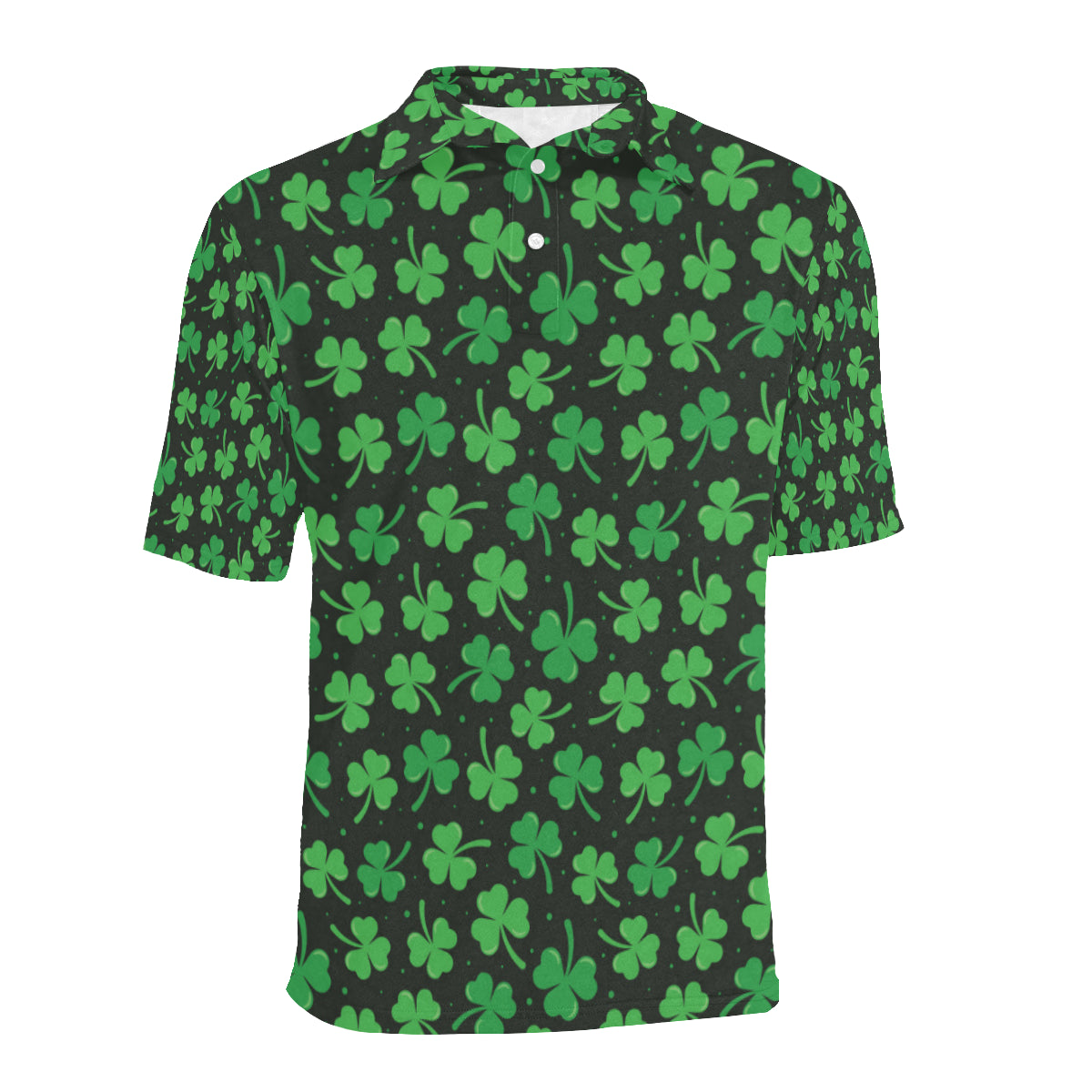 Clover  Pattern Print Design 04 Men Polo Shirt