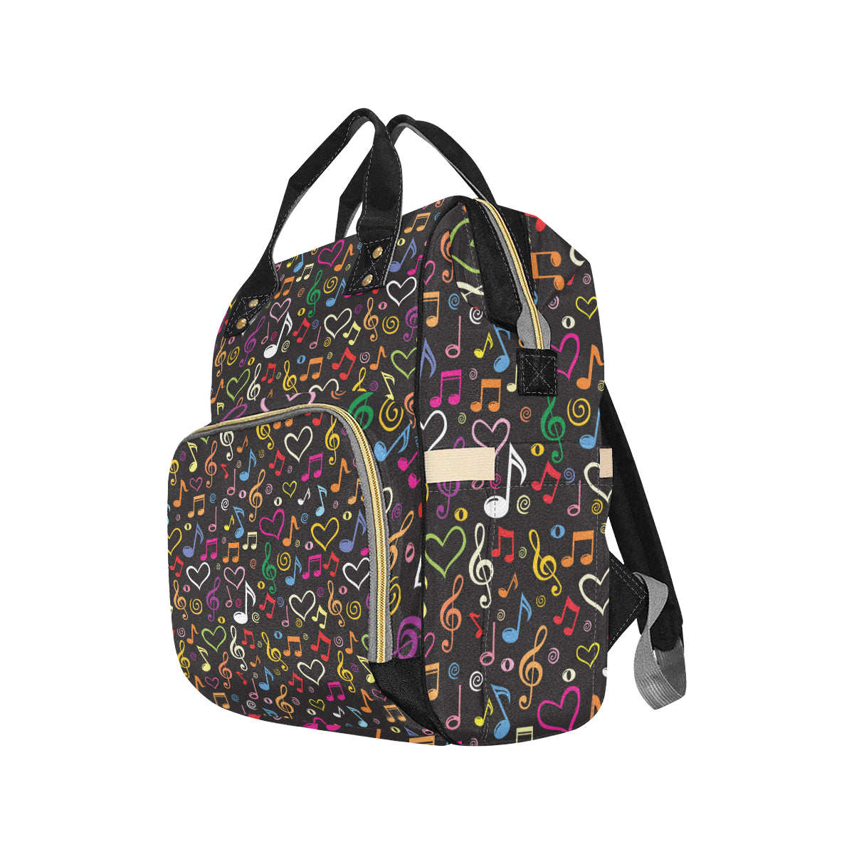Music note Pattern Print Design A01 Diaper Bag Backpack
