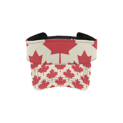 Maple Leaf Pattern Print Design 03 Unisex Sun Visor