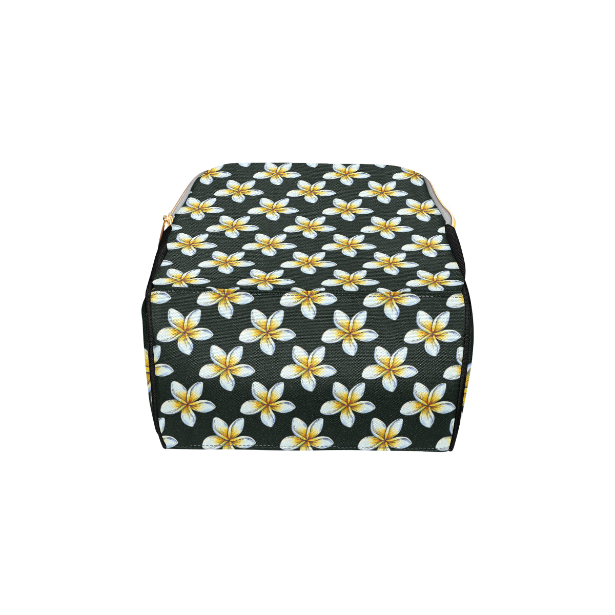 White Plumeria Pattern Print Design PM022 Diaper Bag Backpack