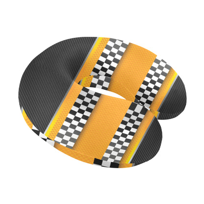 Checkered Pattern Print Design 01 U-Shaped Travel Neck Pillow