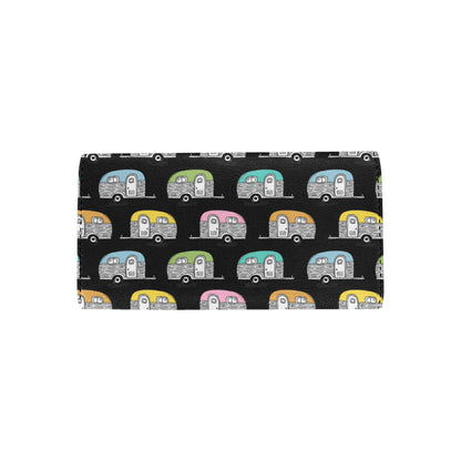 Camper Pattern Camping Themed No 2 Print Women's Trifold Wallet