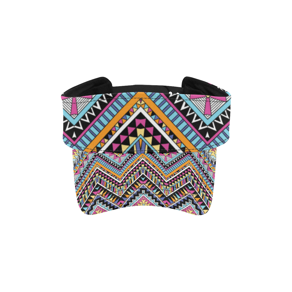 Multicolor zigzag Tribal Aztec Unisex Sun Visor