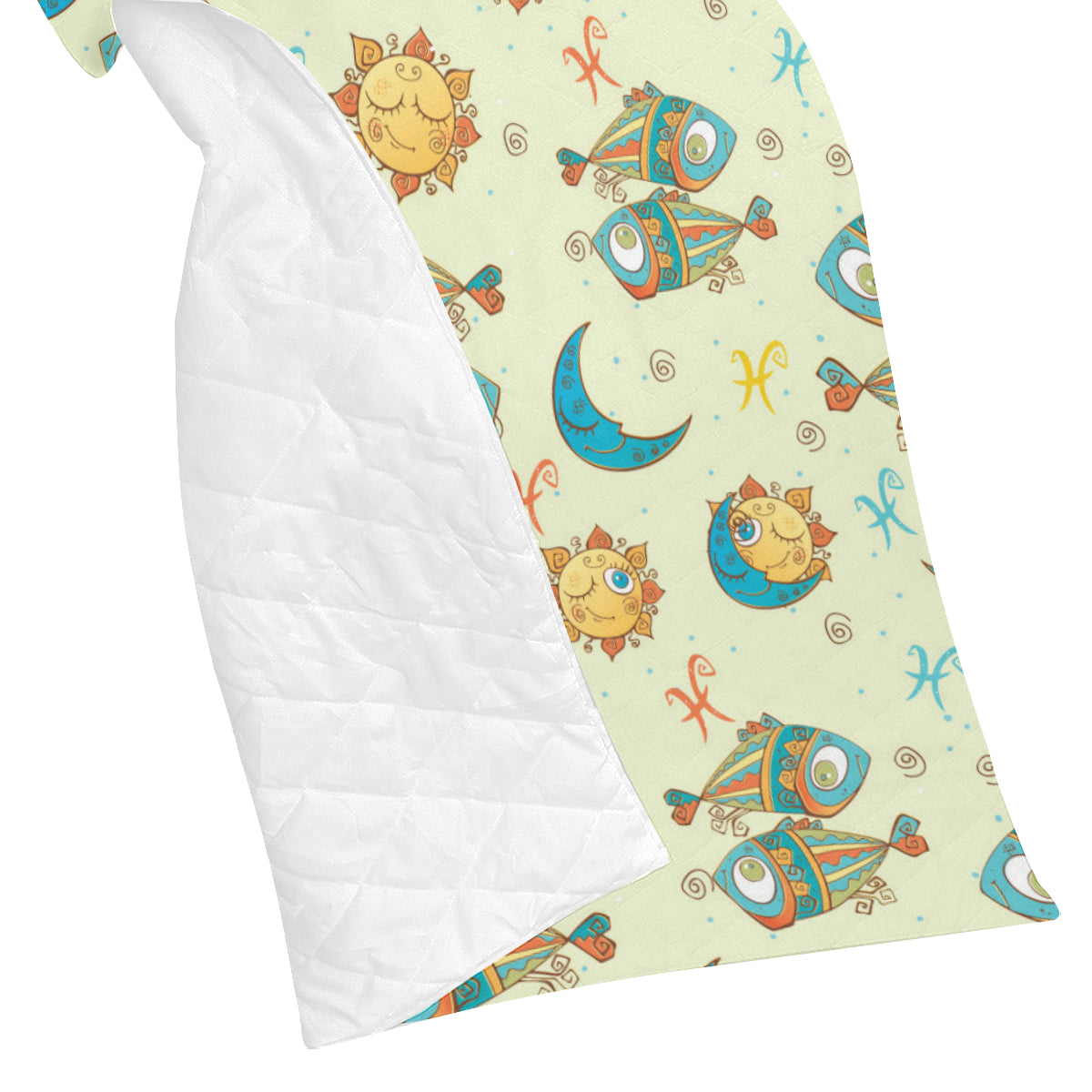 Pisces Pattern Print Design A03 Premium Quilt