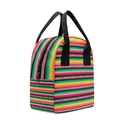 Mexican Blanket Classic Print Pattern Insulated Lunch Bag