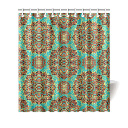 Medallion Pattern Print Design 02 Shower Curtain