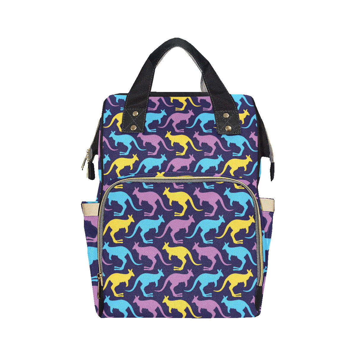 Kangaroos Pattern Print Design 02 Diaper Bag Backpack