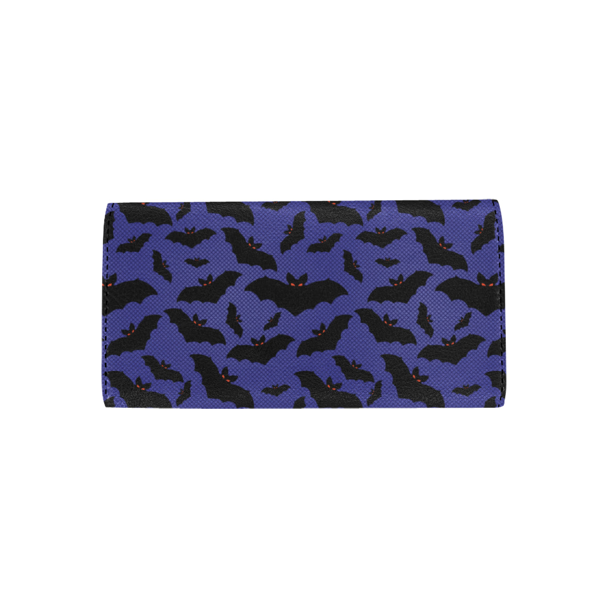 Bat Halloween Pattern Print Design 02 Women's Trifold Wallet