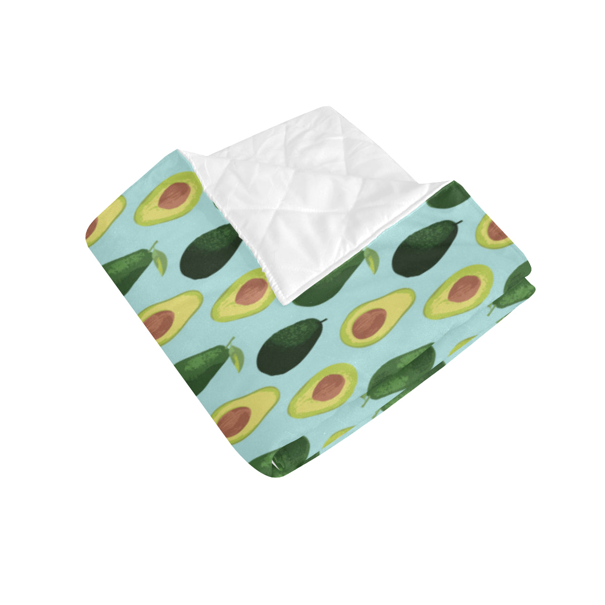 Avocado Pattern Print Design 04 Premium Quilt