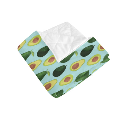 Avocado Pattern Print Design 04 Premium Quilt