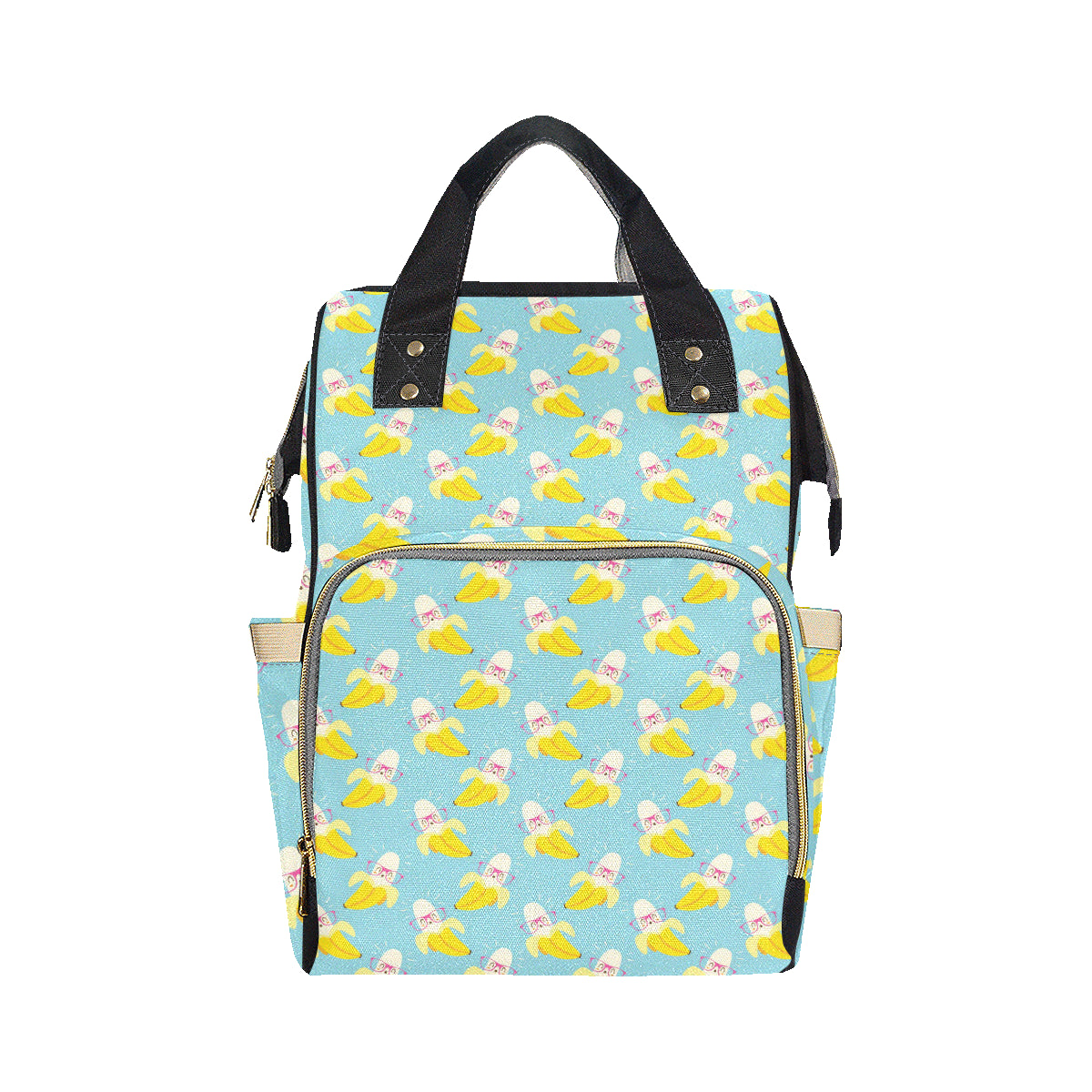 Banana Pattern Print Design BA07 Diaper Bag Backpack