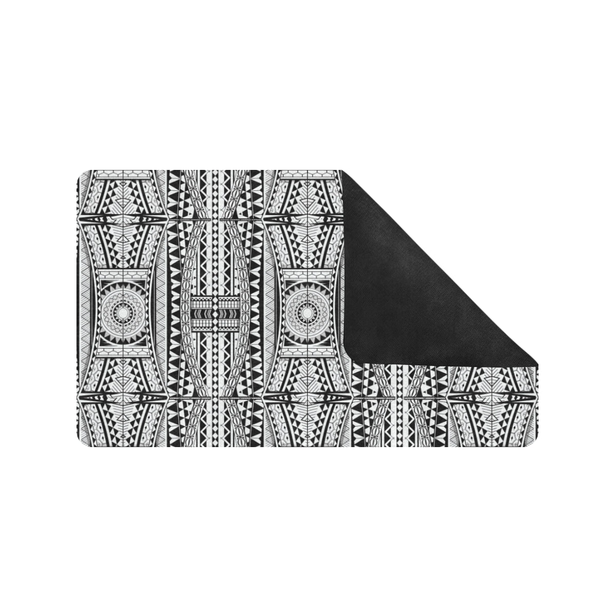 Polynesian Tattoo Design Rubber Doormat