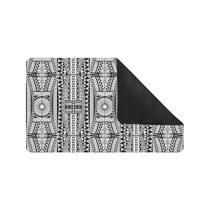 Polynesian Tattoo Design Rubber Doormat