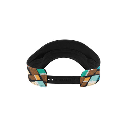 Chocolate Pattern Print Design 02 Unisex Sun Visor