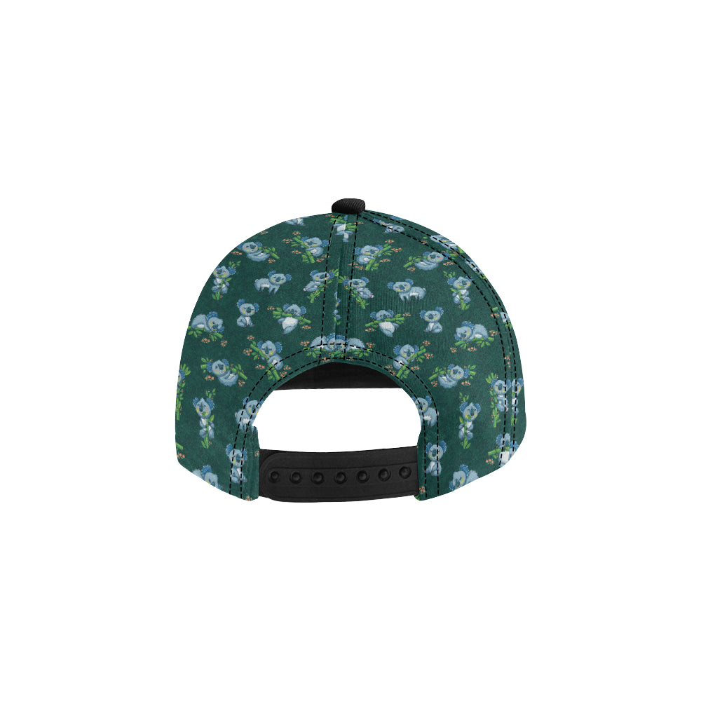 Koala Blue Design Print Snapback Cap