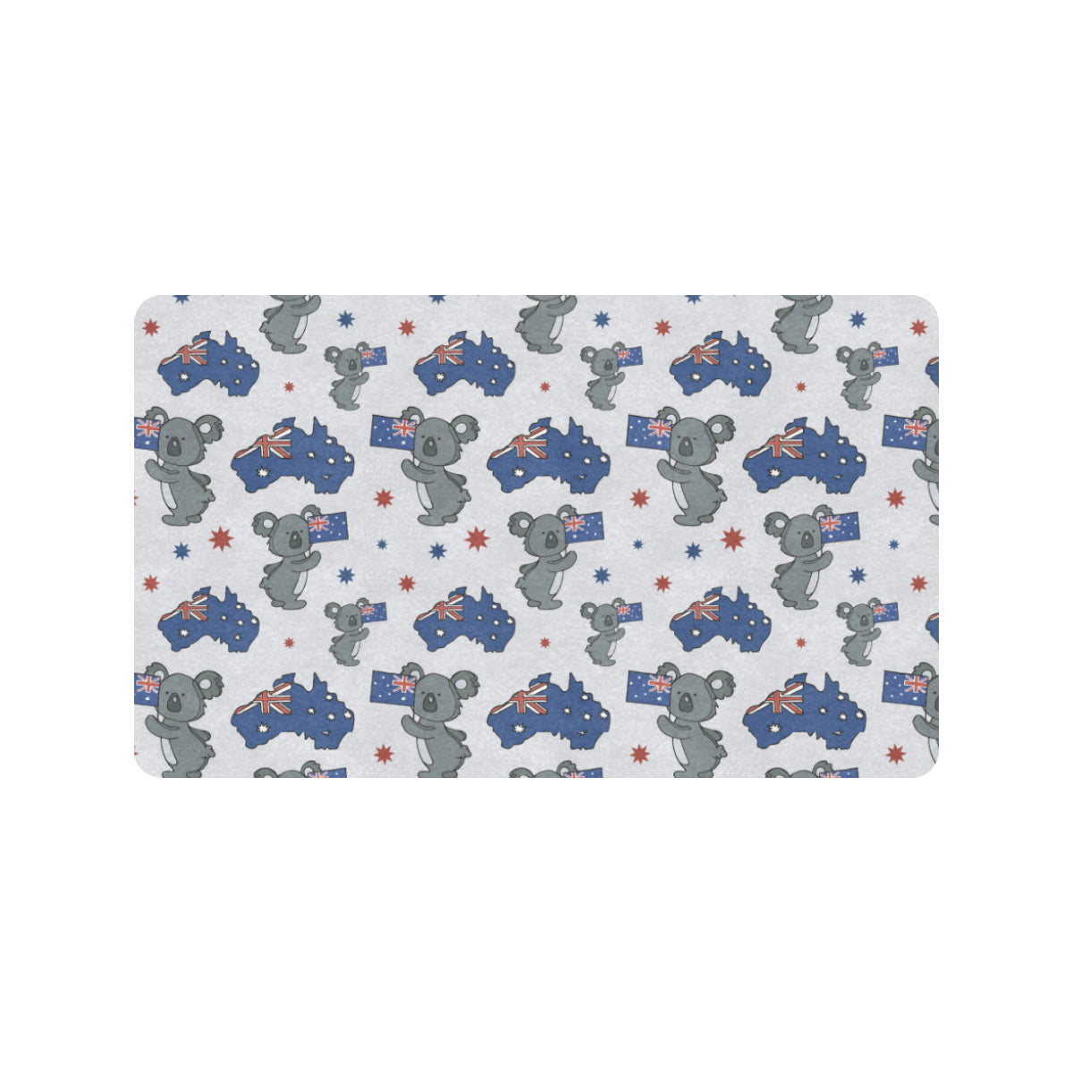 Koala Australia Day Themed Design Rubber Doormat