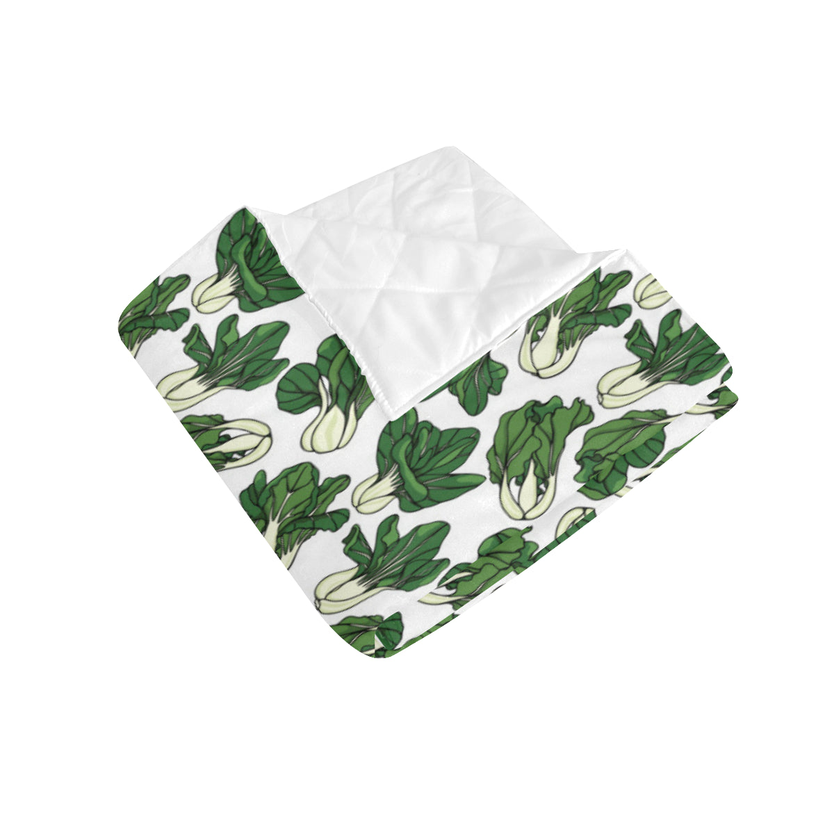 Bok Choy Pattern Print Design 02 Premium Quilt