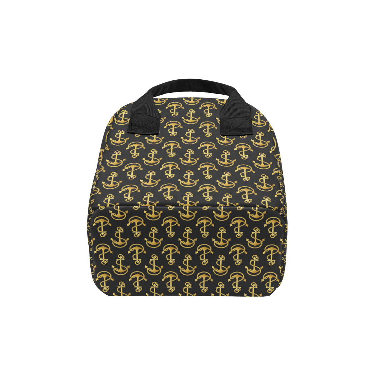 Anchor Gold Pattern Insulated Lunch Bag