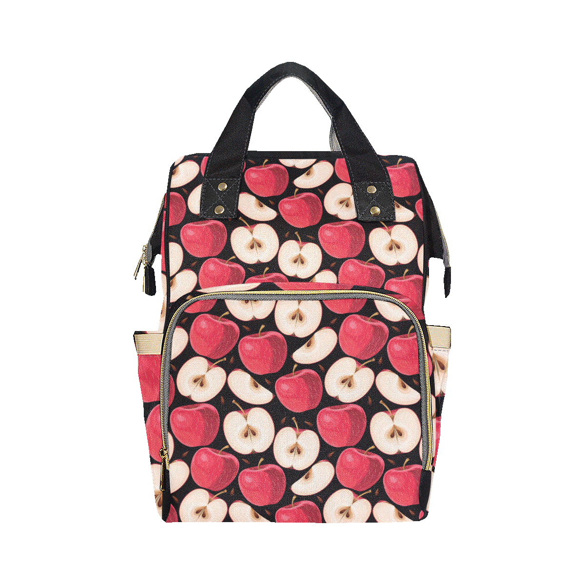 Apple Pattern Print Design AP02 Diaper Bag Backpack