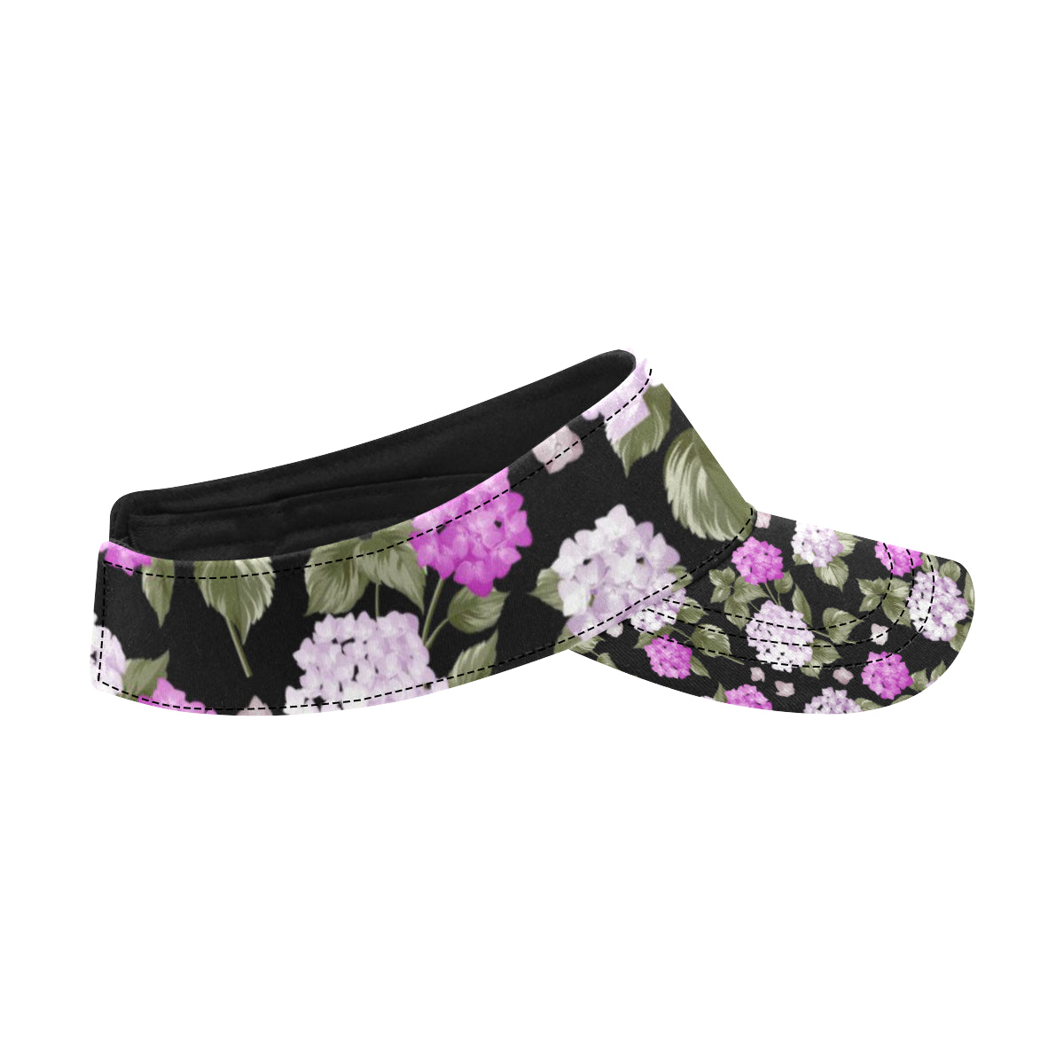 Hydrangea Pattern Print Design HD011 Unisex Sun Visor
