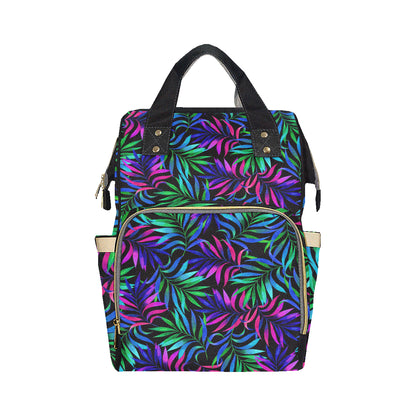 Tropical Flower Pattern Print Design TF010 Diaper Bag Backpack