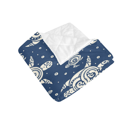 Sea Turtle Tribal Premium Quilt