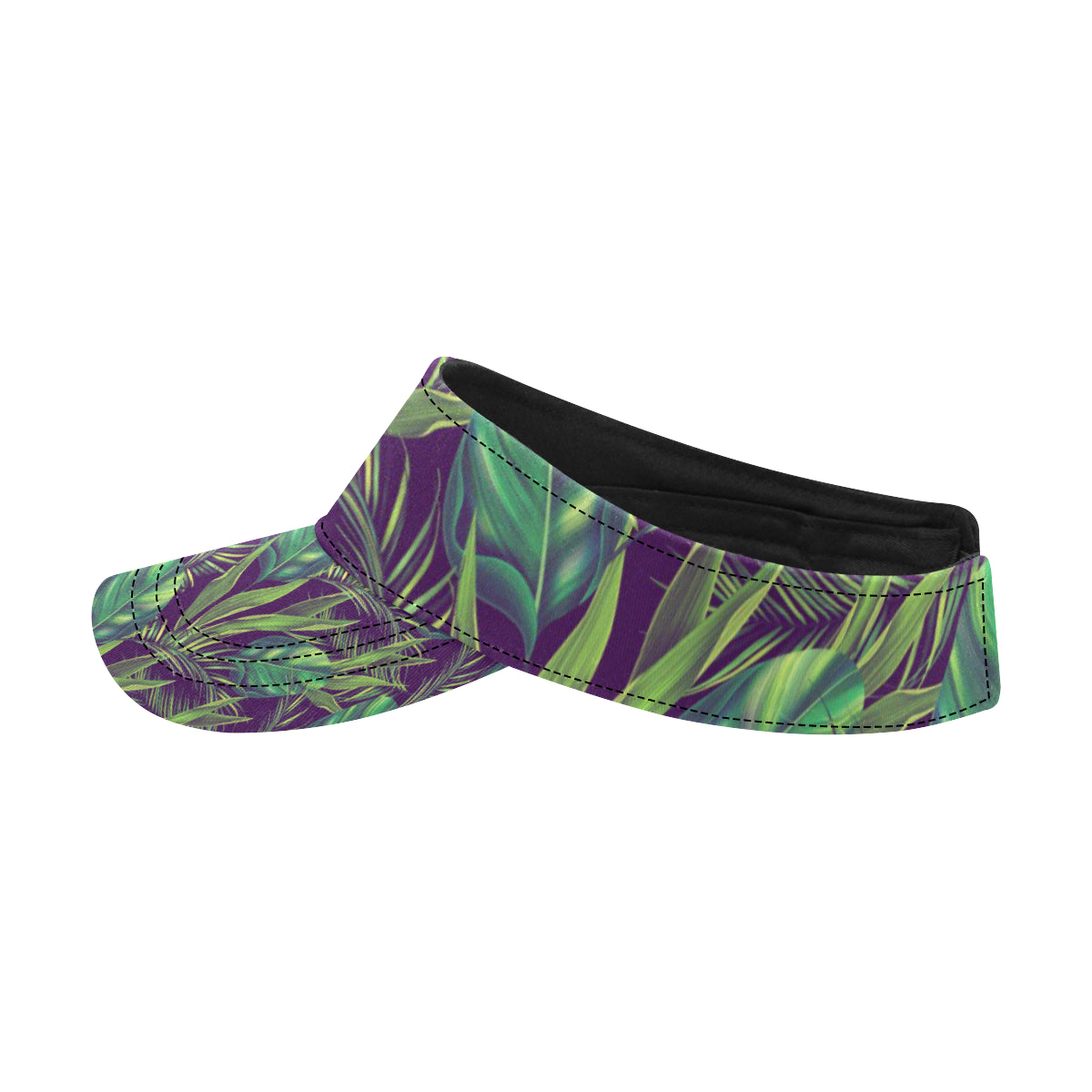 Palm Leaves Pattern Print Design PL03 Unisex Sun Visor