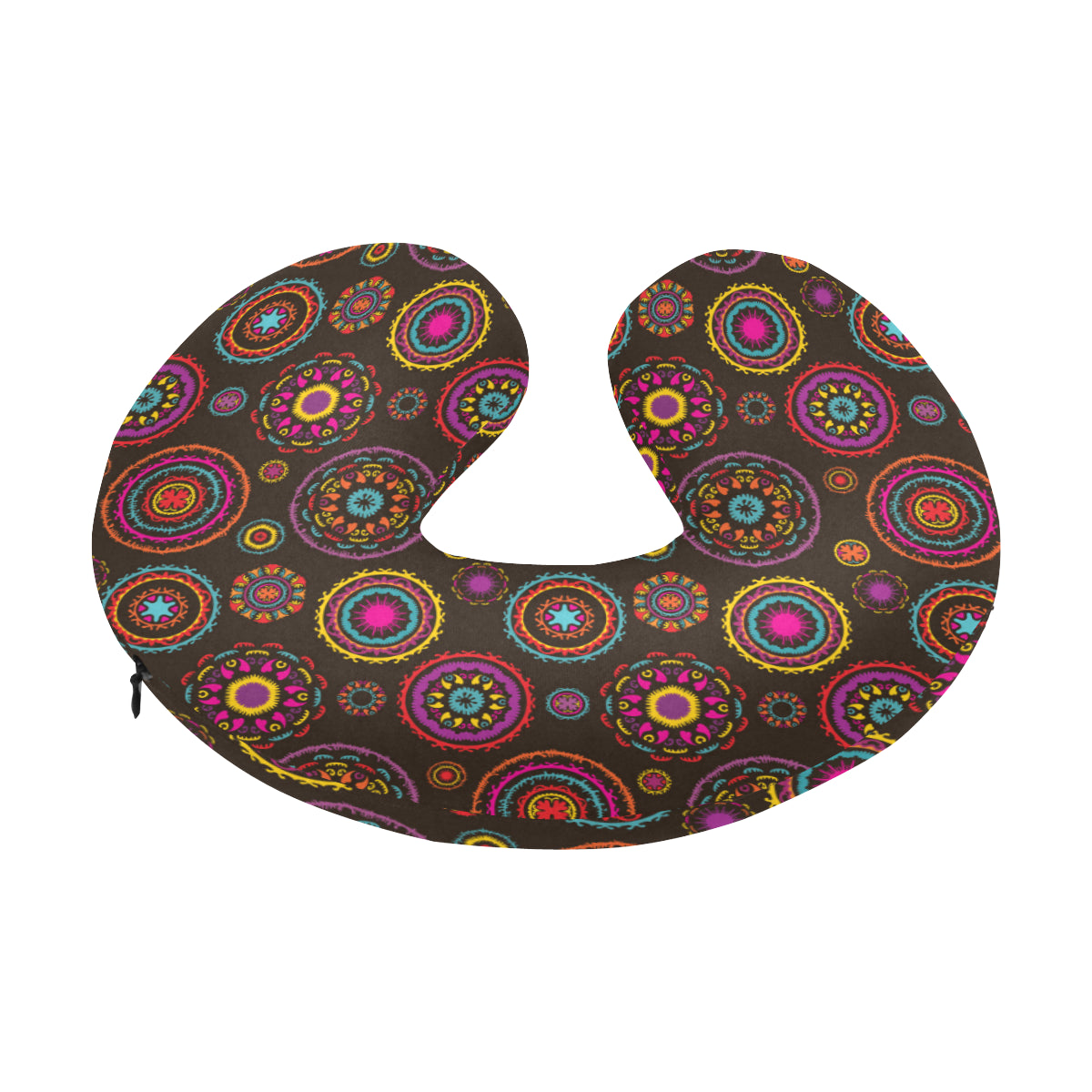 Bohemian Pattern Print Design 01 U-Shaped Travel Neck Pillow
